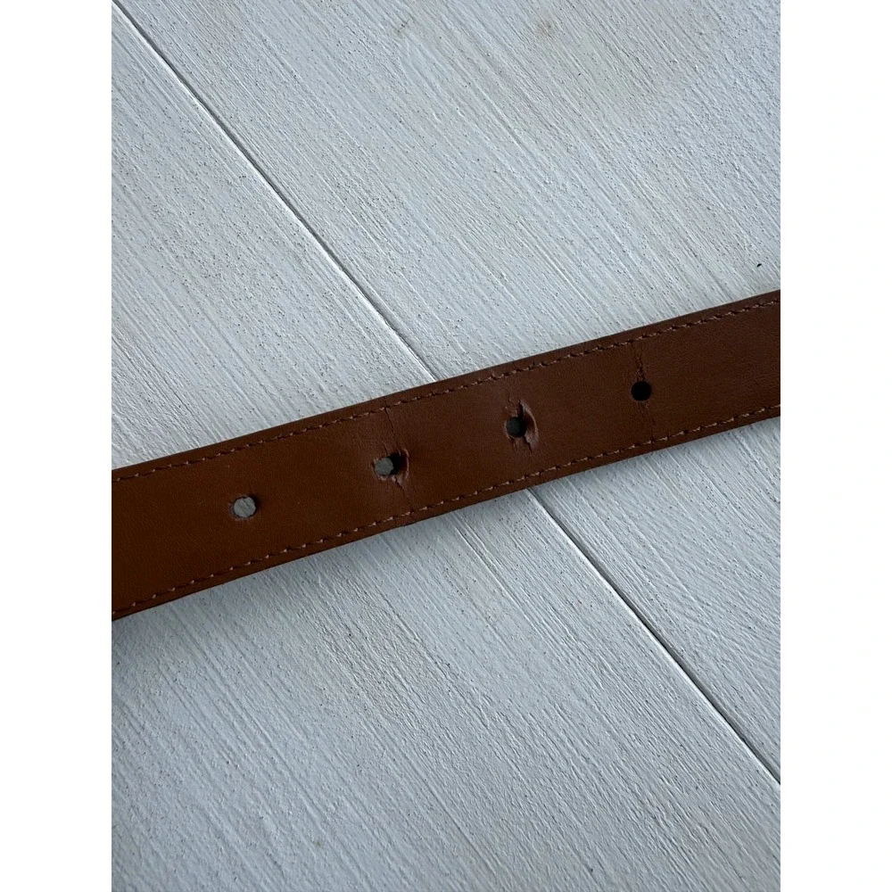 Greg Norman Mens Brown Woven Leather Belt GNS5AB12-214 Size 40/100